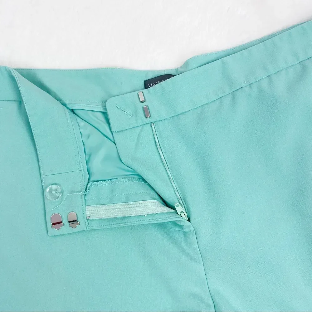 Vince Camuto Flat Front Trousers Straight Leg Pants Seafoam Green 12 - Picture 6 of 10